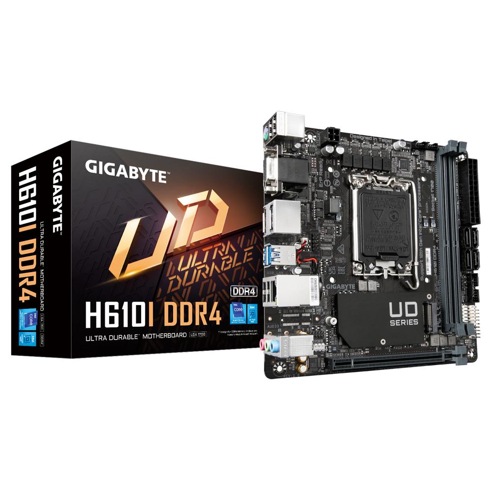 GIGABYTE H610I DDR4 scheda madre Intel H610 Express LGA 1700 mini ITX (MB INT LGA 1700 H610 H610 DDR4 D4 M-ITX)